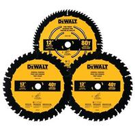 DEWALT 3PK 12 IN 80T AND 2 x 40T SAW BLADES offers at $50 in Lowe's