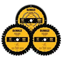 DEWALT 3PK 12 IN 80T AND 2 x 40T SAW BLADES offers at $50 in Lowe's