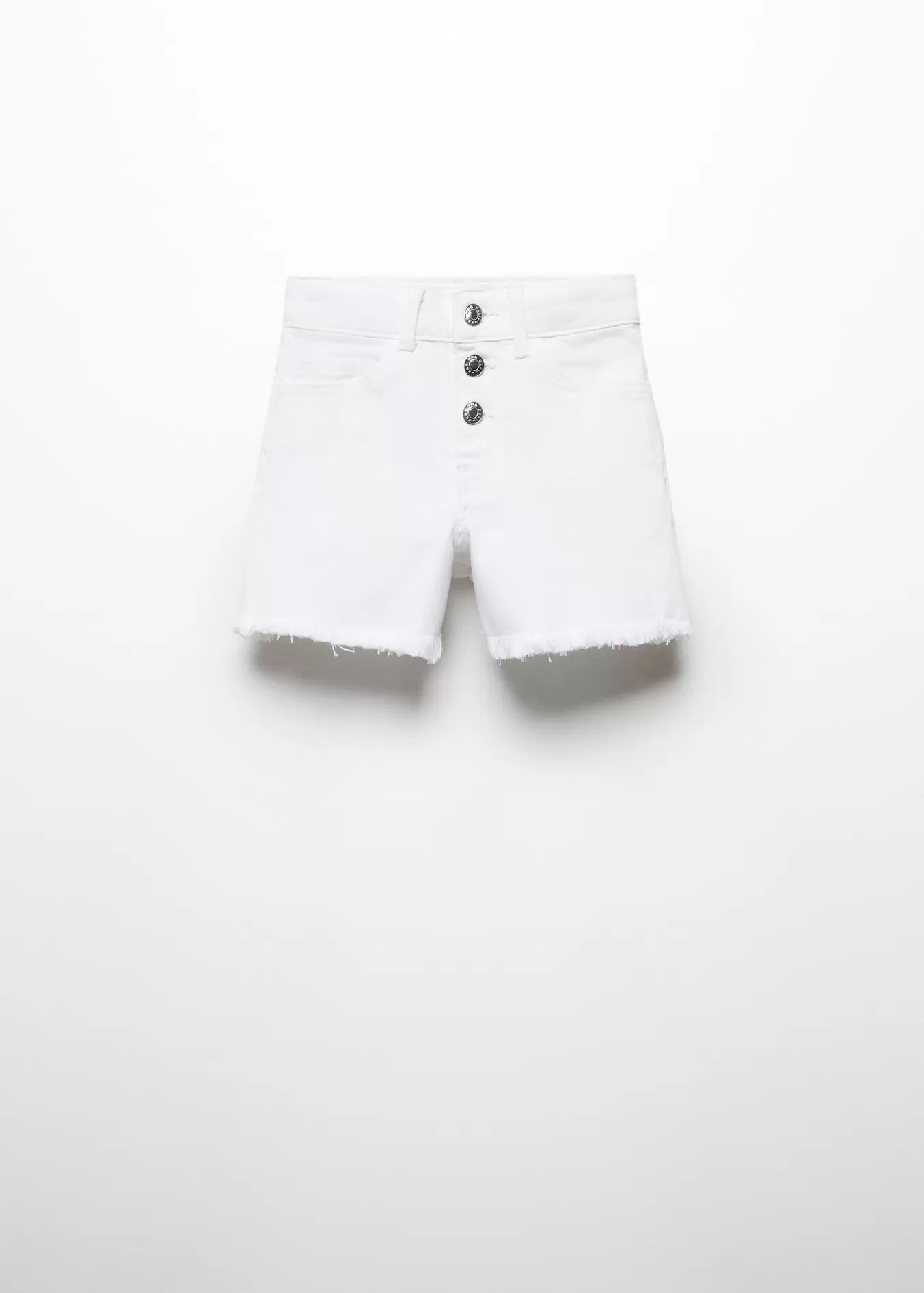 Denim shorts with buttons offers at $39.99 in Mango