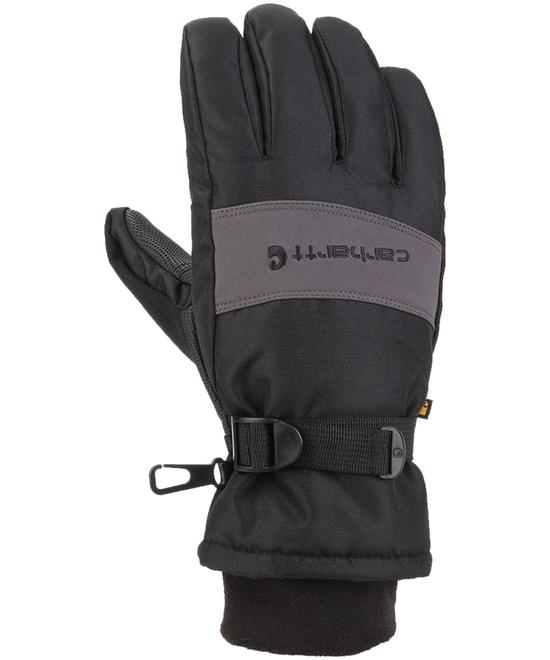 Carhartt Men's Waterproof Ultra Soft Insulation Fast Dry Winter Work Gloves - Dark Grey Black offers at $42.99 in Mark's