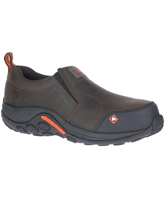 Merrell Work Men's Composite Toe Composite Plate Jungle Moc Wide Fit Safety Shoes offers at $179.99 in Mark's