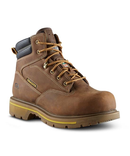 Dakota WorkPro Series Men's Steel Toe Composite Plate 6114 Quad Comfort Freshtech 6 Inch Work Boots - Brown offers at $179.99 in Mark's