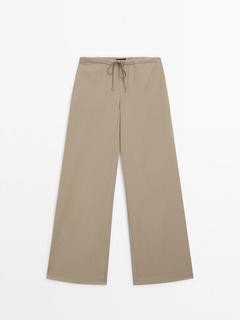 Poplin suit trousers offers at $149 in Massimo Dutti