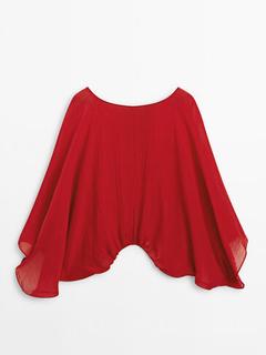 Creased-effect voluminous blouse - Limited Edition offers at $199 in Massimo Dutti