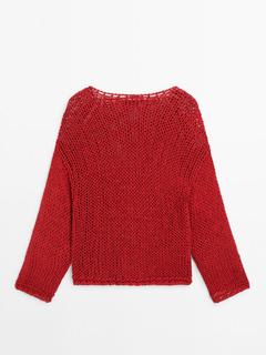 Open-knit sweater - Limited Edition offers at $219 in Massimo Dutti