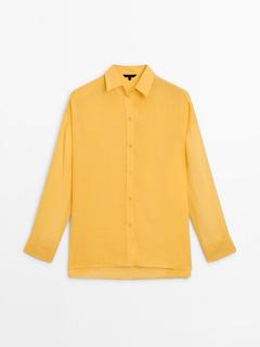 100% ramie oversize shirt offers at $129 in Massimo Dutti