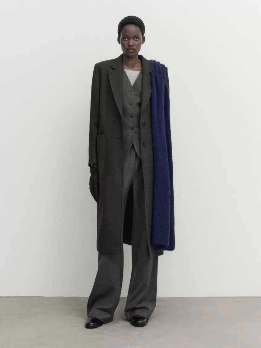 Two-button wool blend coat offers at $189 in Massimo Dutti