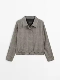 Checked bomber jacket offers at $279 in Massimo Dutti