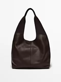 Nappa leather tote bag offers at $529 in Massimo Dutti