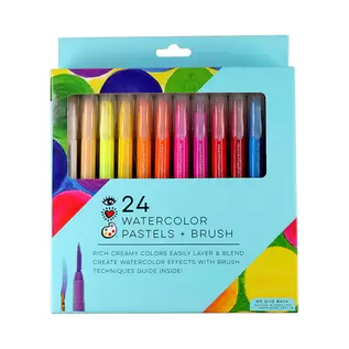 IHeartArt 24 Watercolour Pastels + Brush offers at $20.99 in Mastermind Toys