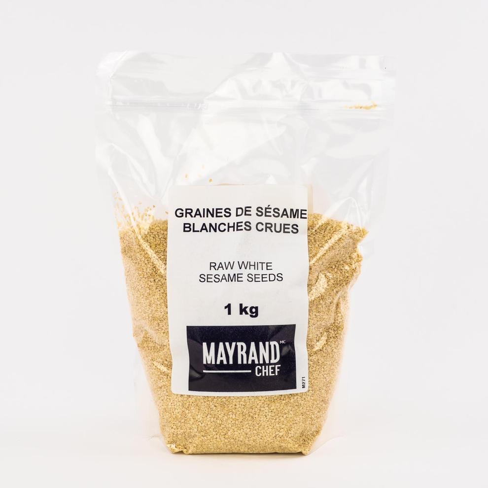 Raw White Sesame Seeds 1 kg offers at $8.79 in Mayrand