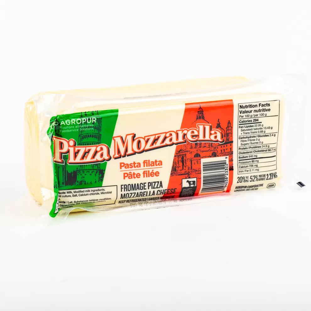 Pizza Mozzarella Cheese 2.27 kg offers at $33.99 in Mayrand