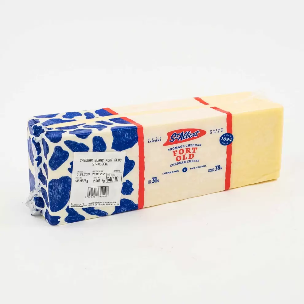 Old White Cheddar 2.5 kg offers at $18.23 in Mayrand